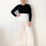 Cumberbund Ruched Skirt