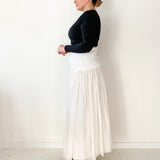 Cumberbund Ruched Skirt