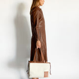 Leather Shirt Dress