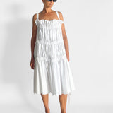 Crinkle Midi Dress
