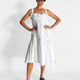 Crinkle Midi Dress