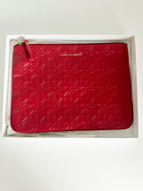 Red Embossed Wallet