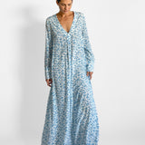 Silk Floral Maxi Dress