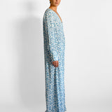 Silk Floral Maxi Dress