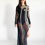 Cobra Lily Long Sleeve Maxi Dress