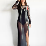 Cobra Lily Long Sleeve Maxi Dress