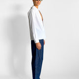 Haines Poplin Front Slit Shirt