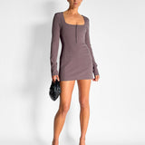 Garbadine Mini Dress
