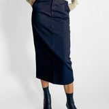 Uno Denim Midi Skirt