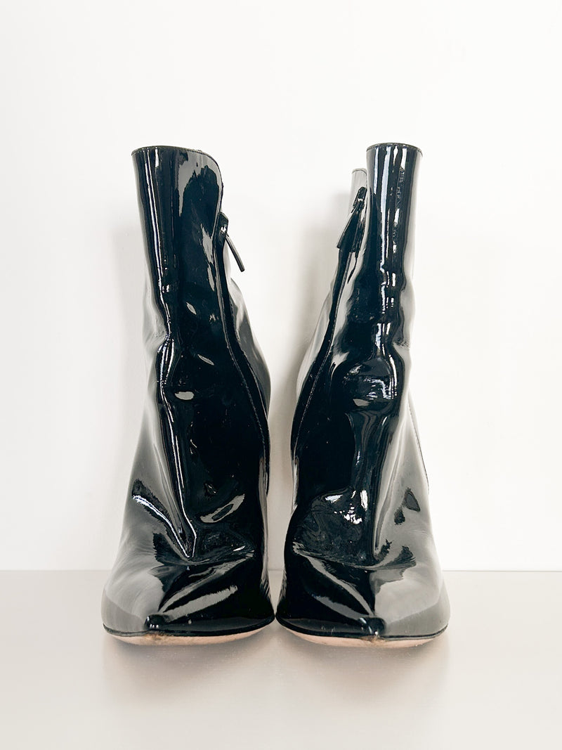 Patent Leather Ankle Boot