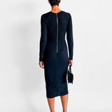 Willow Pleat Front Drape Dress