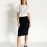 Ribbed Midi Skirt
