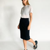 Ribbed Midi Skirt