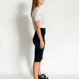 Ribbed Midi Skirt