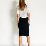 Ribbed Midi Skirt