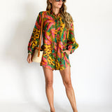 Tropical Banana Print Playsuit