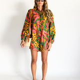 Tropical Banana Print Playsuit