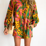 Tropical Banana Print Playsuit