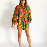 Tropical Banana Print Playsuit