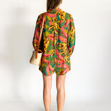 Tropical Banana Print Playsuit