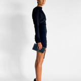 Cowl Back Mini Dress
