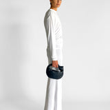 Side Cowl Long Sleeve Dress