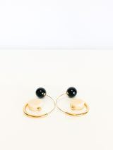 Sphere-Drop Hook Earrings