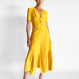 Tamara Asymmetric Cutout Midi Dress