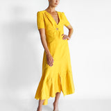 Tamara Asymmetric Cutout Midi Dress