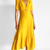 Tamara Asymmetric Cutout Midi Dress