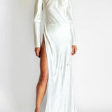 Revery High Split Long Sleeve Dress