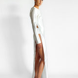 Revery High Split Long Sleeve Dress
