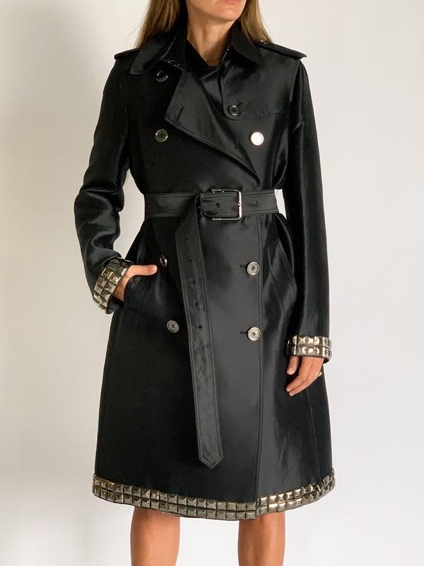 Stud Feature Trench Coat