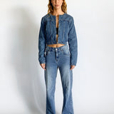 Straight Leg Denim Jeans