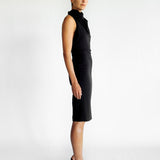 High Neck Midi Dress