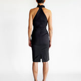High Neck Midi Dress