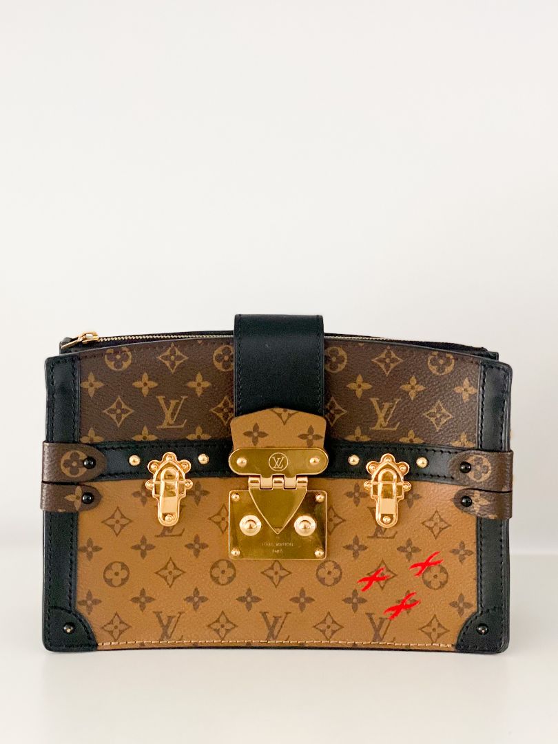 Louis Vuitton Reverse Monogram Trunk Clutch