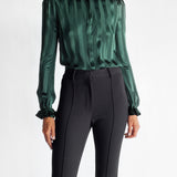 Silk Frill Collar Blouse
