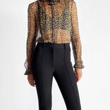 Silk Frill Collar Blouse