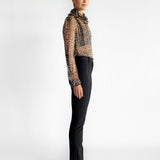 Silk Frill Collar Blouse