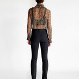 Silk Frill Collar Blouse
