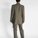 Rib Collar Blazer