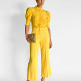 Silk Blouse & Pant Set