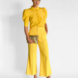 Silk Blouse & Pant Set