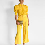 Silk Blouse & Pant Set