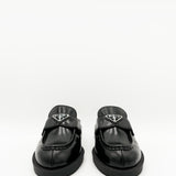 Brushed Leather Mules