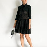 Frill Eyelet Dress