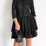 Frill Eyelet Dress