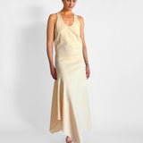Gale Scoop Neck Gathered Dress