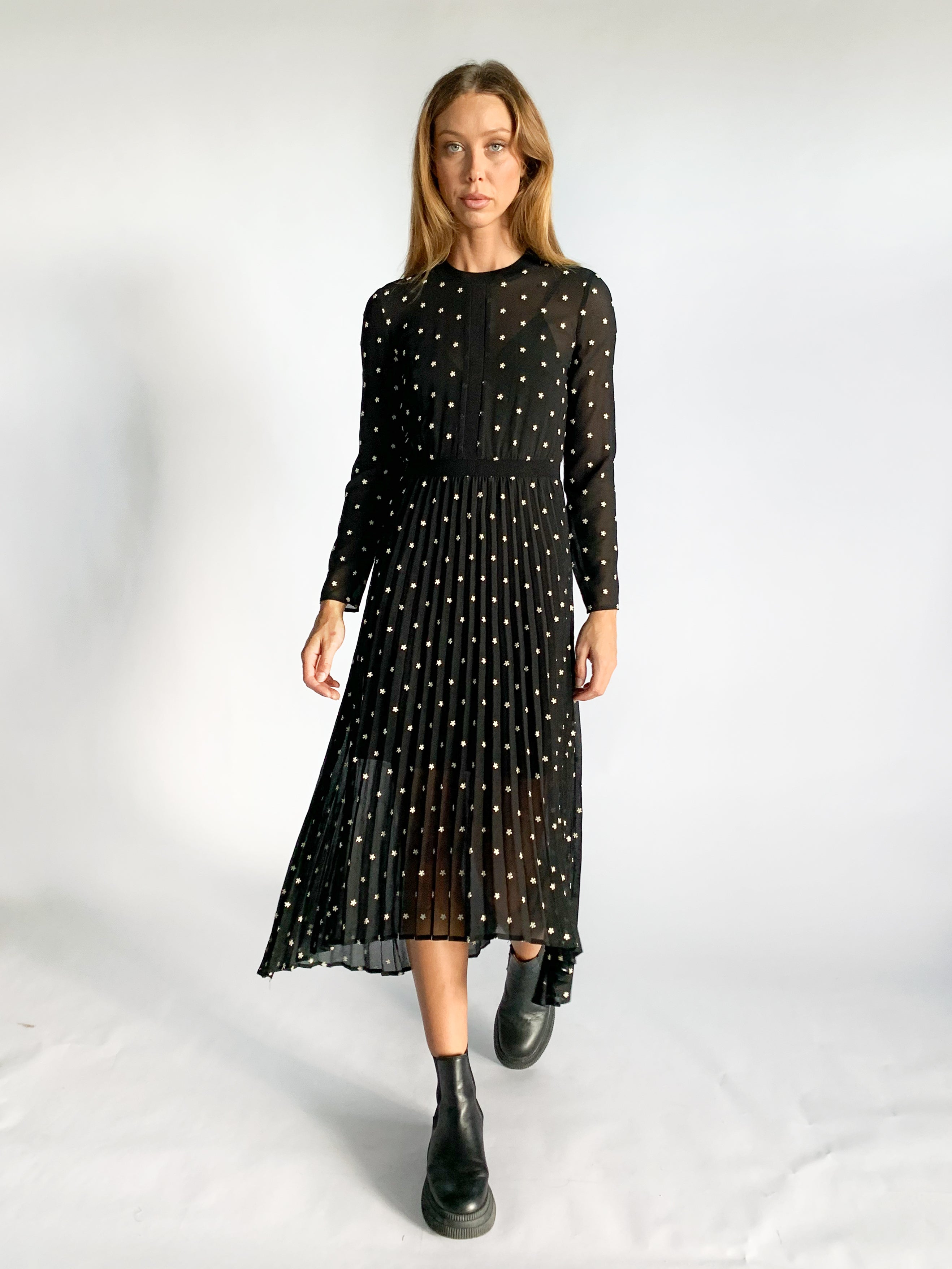 Dress Maje Ravana Maje Pink Organza Shirt Dress Rivoli Dress – The